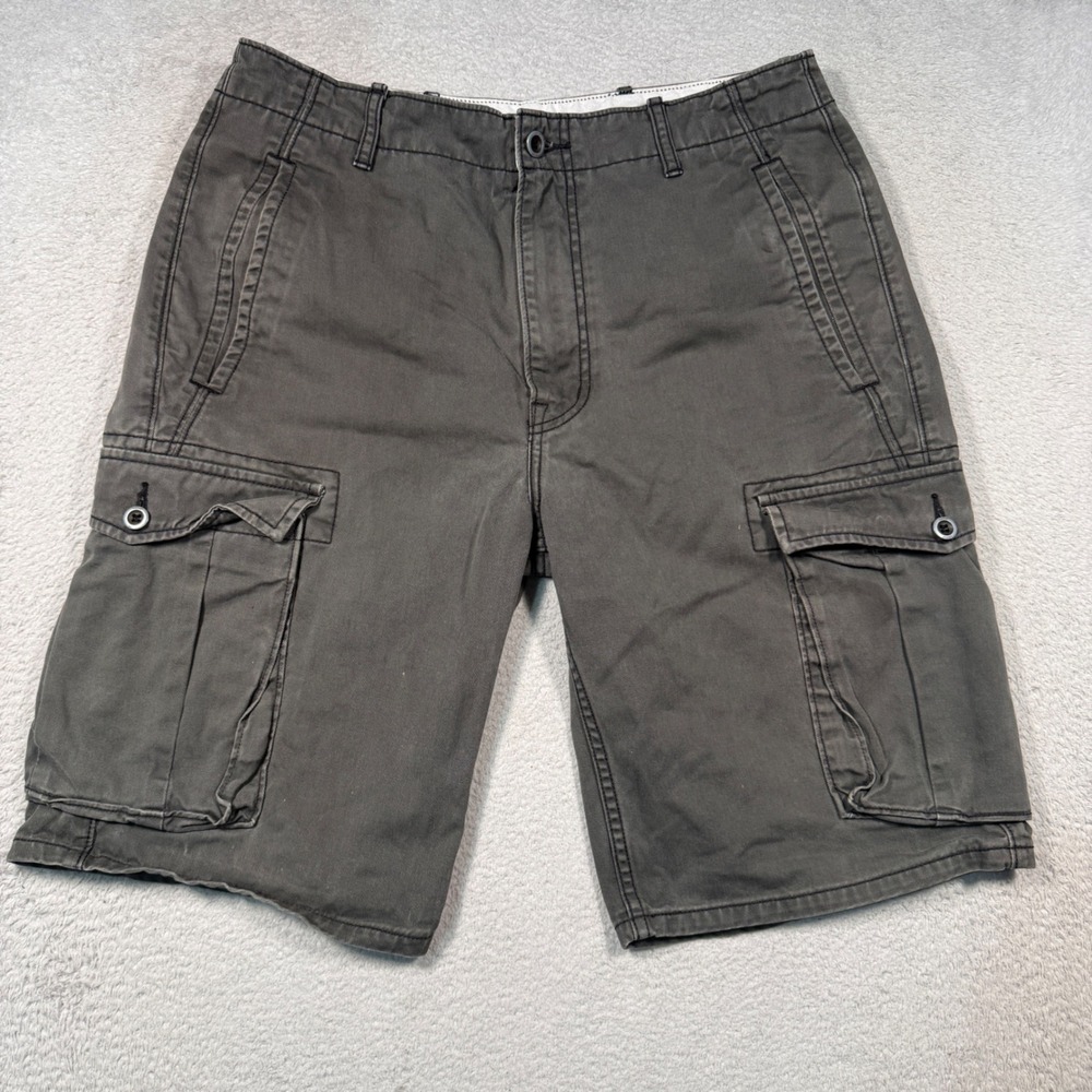 Levi's Cargo‎ Shorts Mens W32 Gray Cotton Multi Pocket Casual Workwear  retro